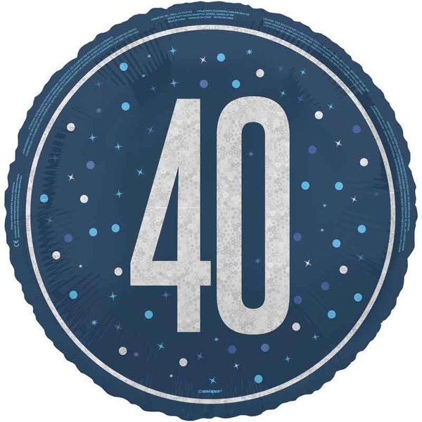 Age 40 helium balloon