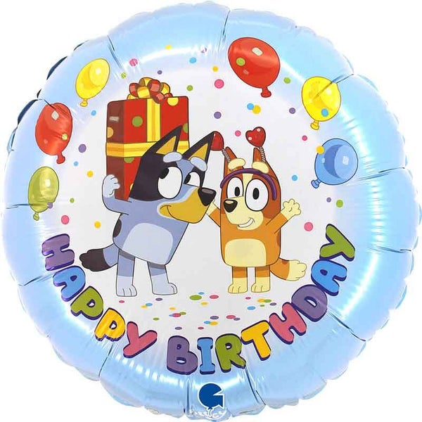 Bluey foil balloon