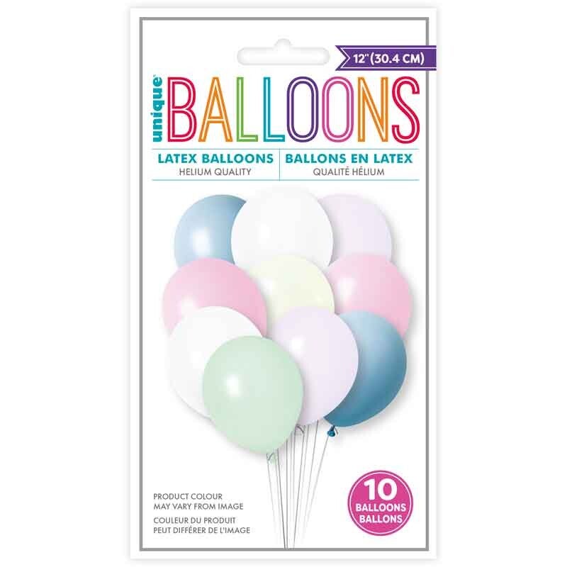 Assorted pastel premium balloon pack
