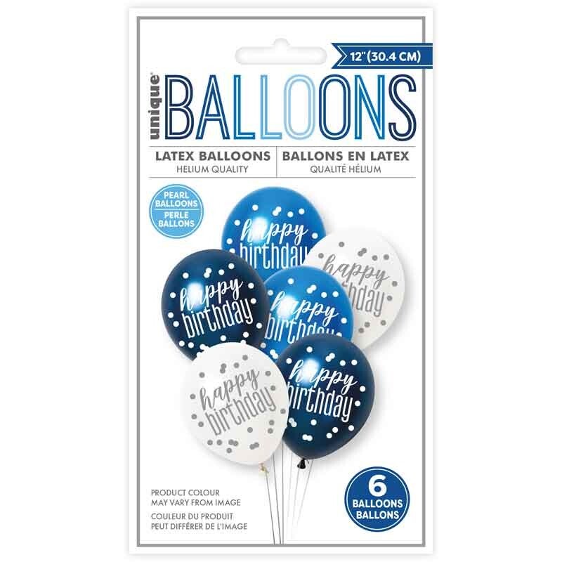 Blue mix happy birthday