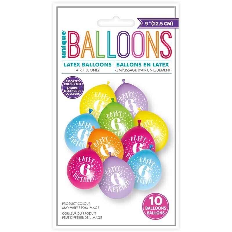 Multi AGE 6 balloons