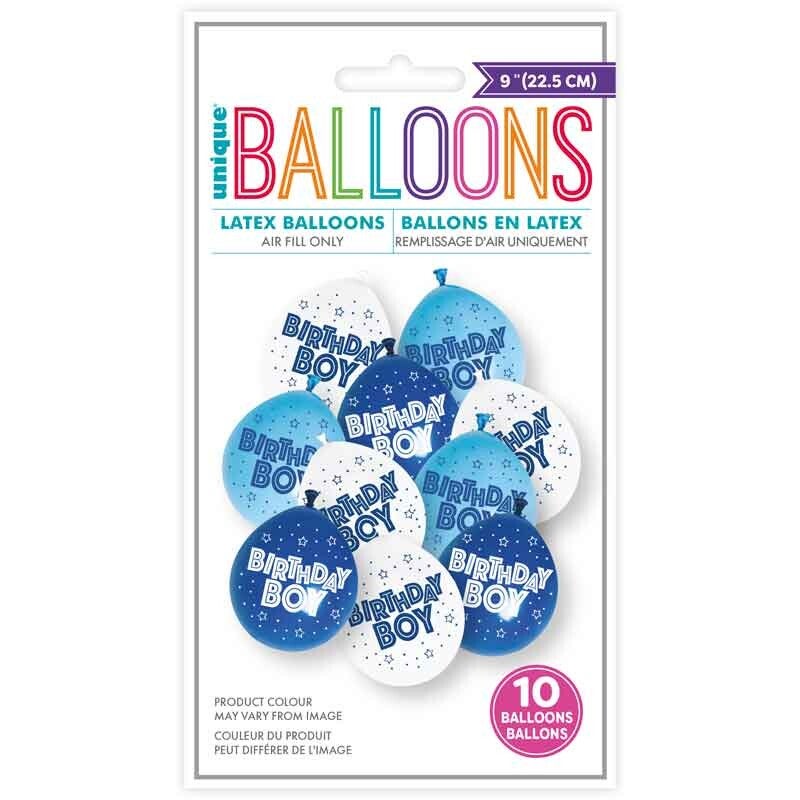 Birthday boy balloons