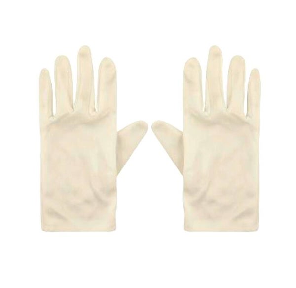 Adult white gloves