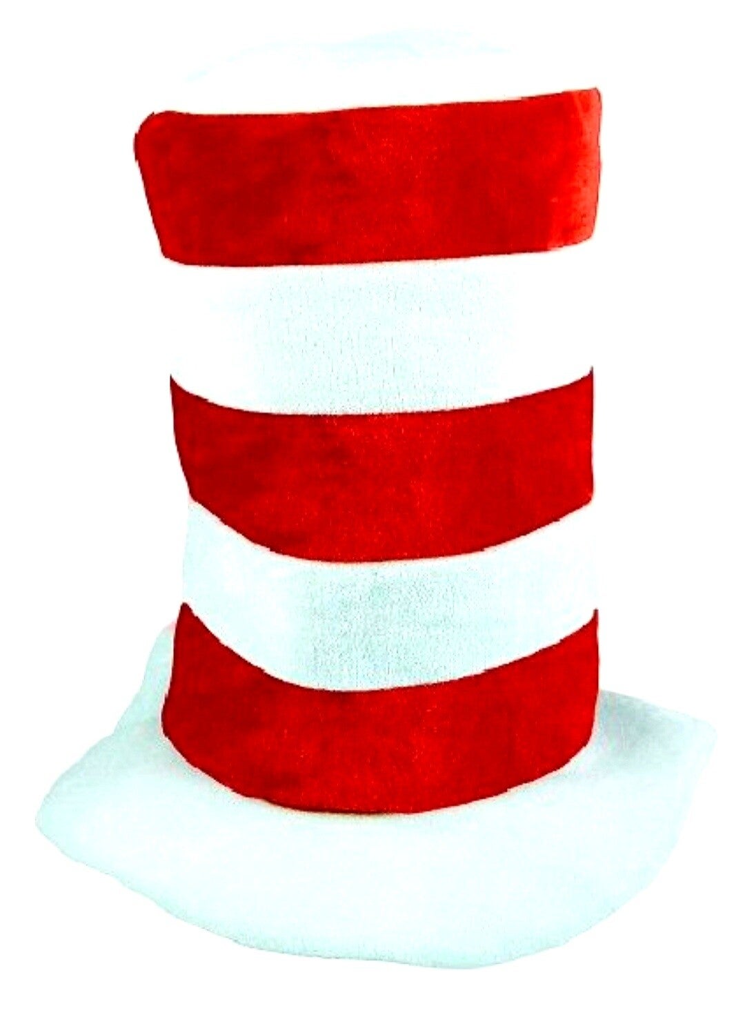 Red and white high top hat