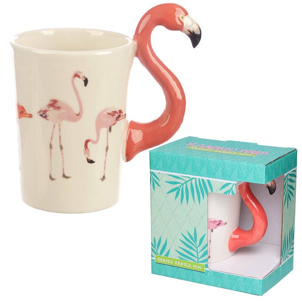 Flamingo novelty mug