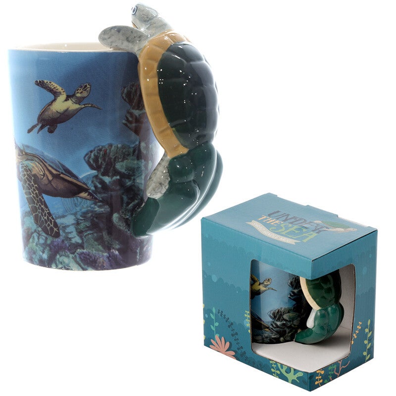 Sea turtle novelty mug