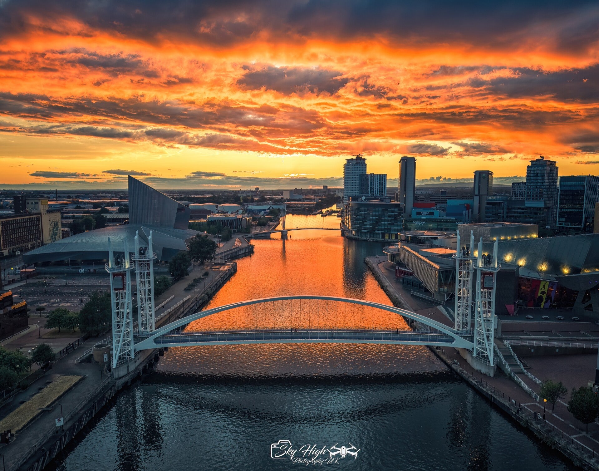 manchester drone photography workshop salford quays