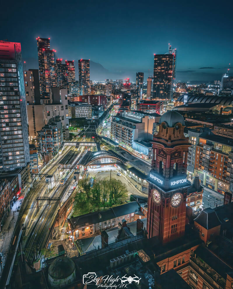 Cinematic drone videography and aerial photography in Manchester