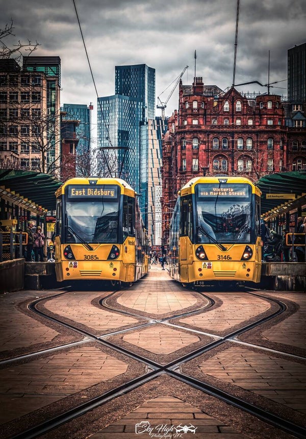St Peter’s Square Manchester Metrolink Trams Photography Print