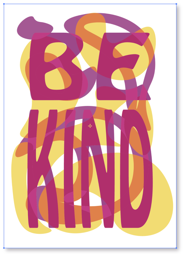 E - 'Be Kind' (met paars)