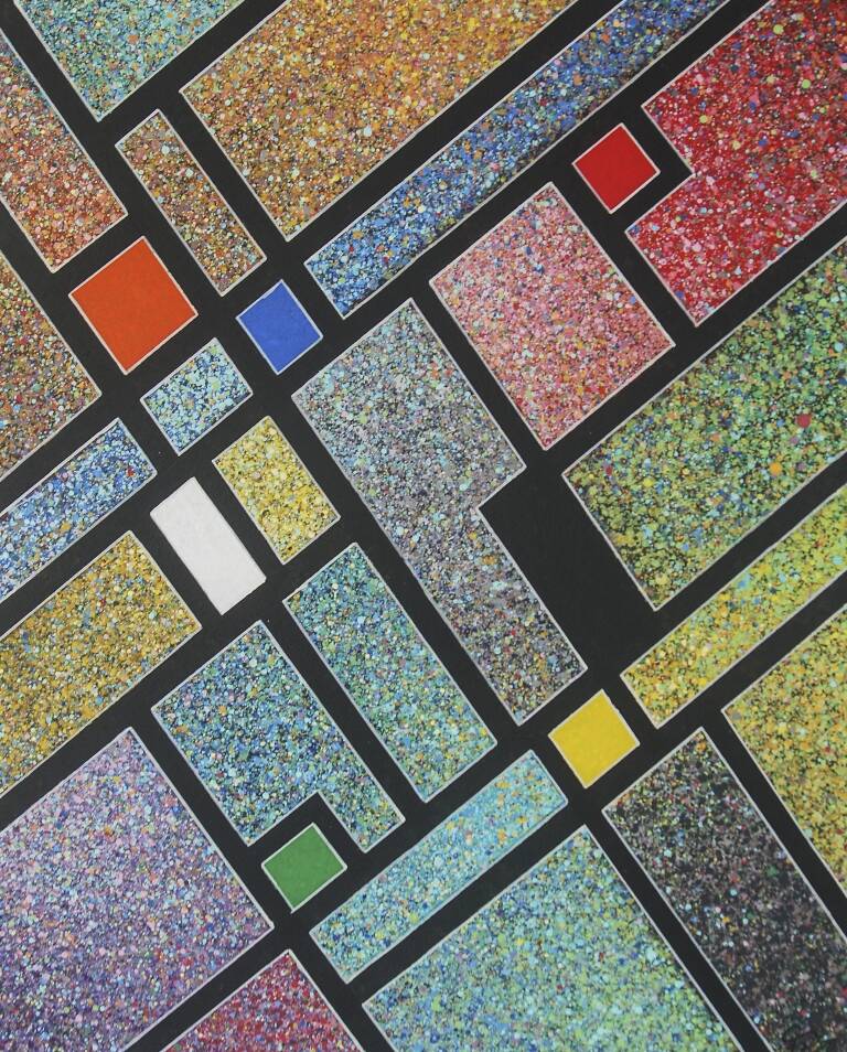 pointilismus acrylpainting