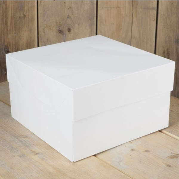 Tortenschachtel weiss 25 x 25 x 15 cm