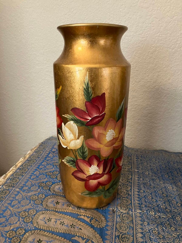 Gold painted Vase