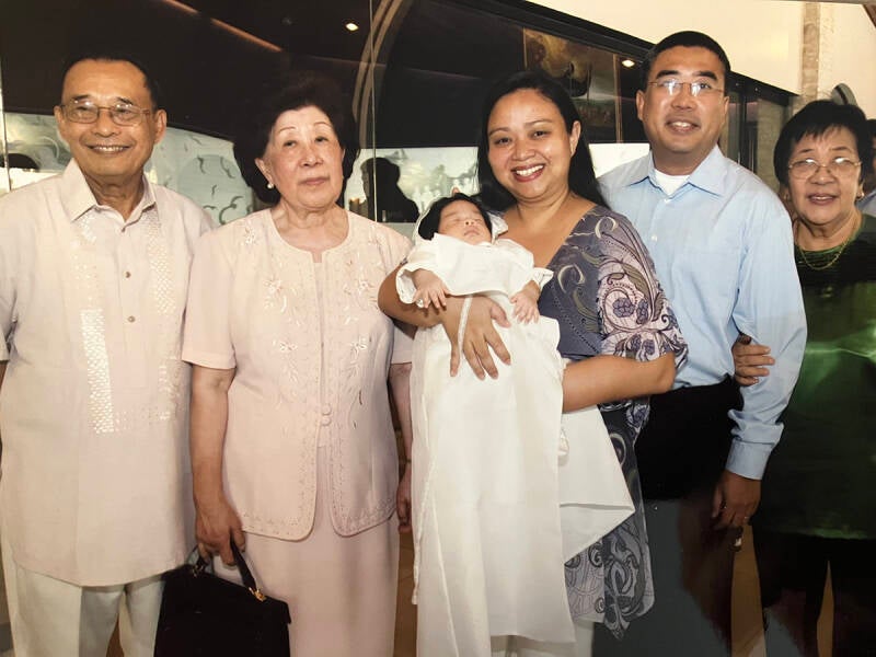 Joaquin's baptism