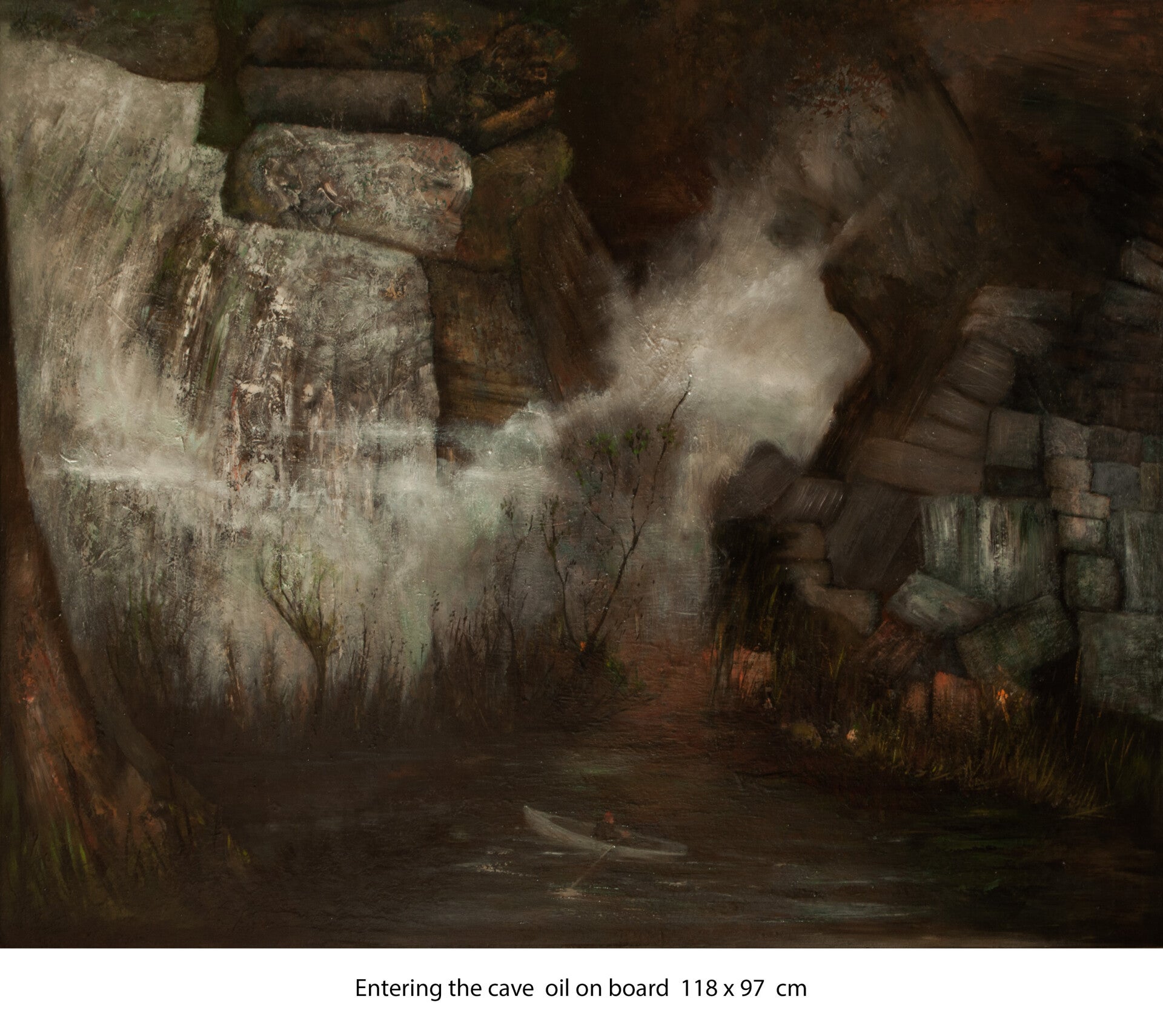 Entering the cave