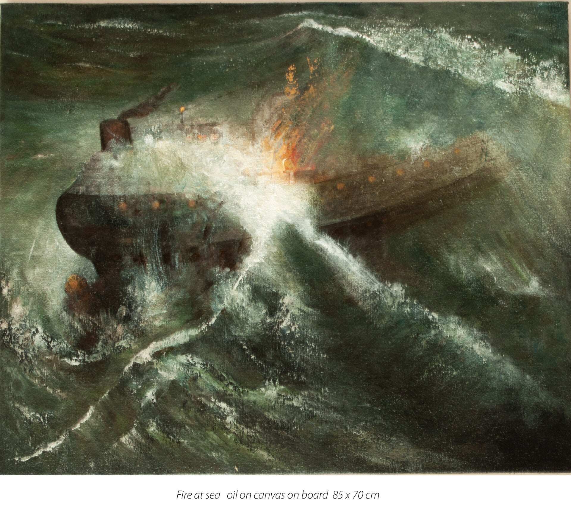Fire at sea