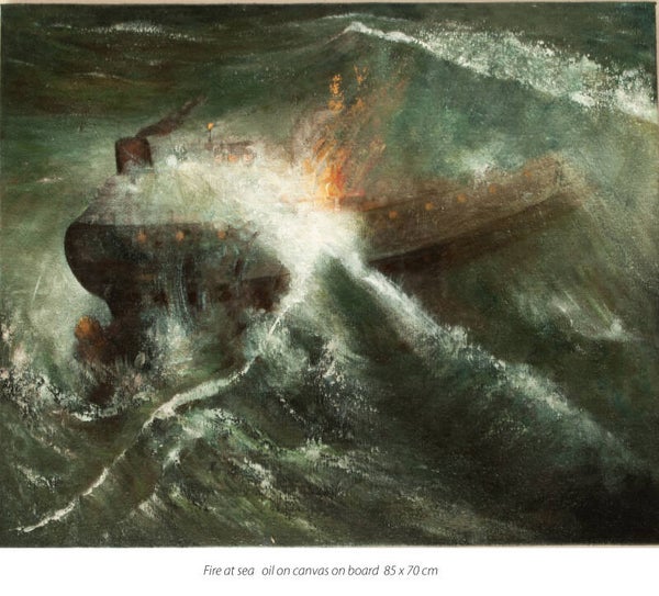 Fire at sea