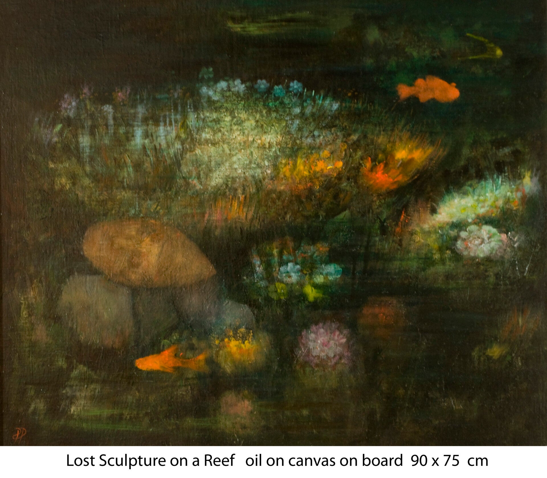 Lost sculpture on reef