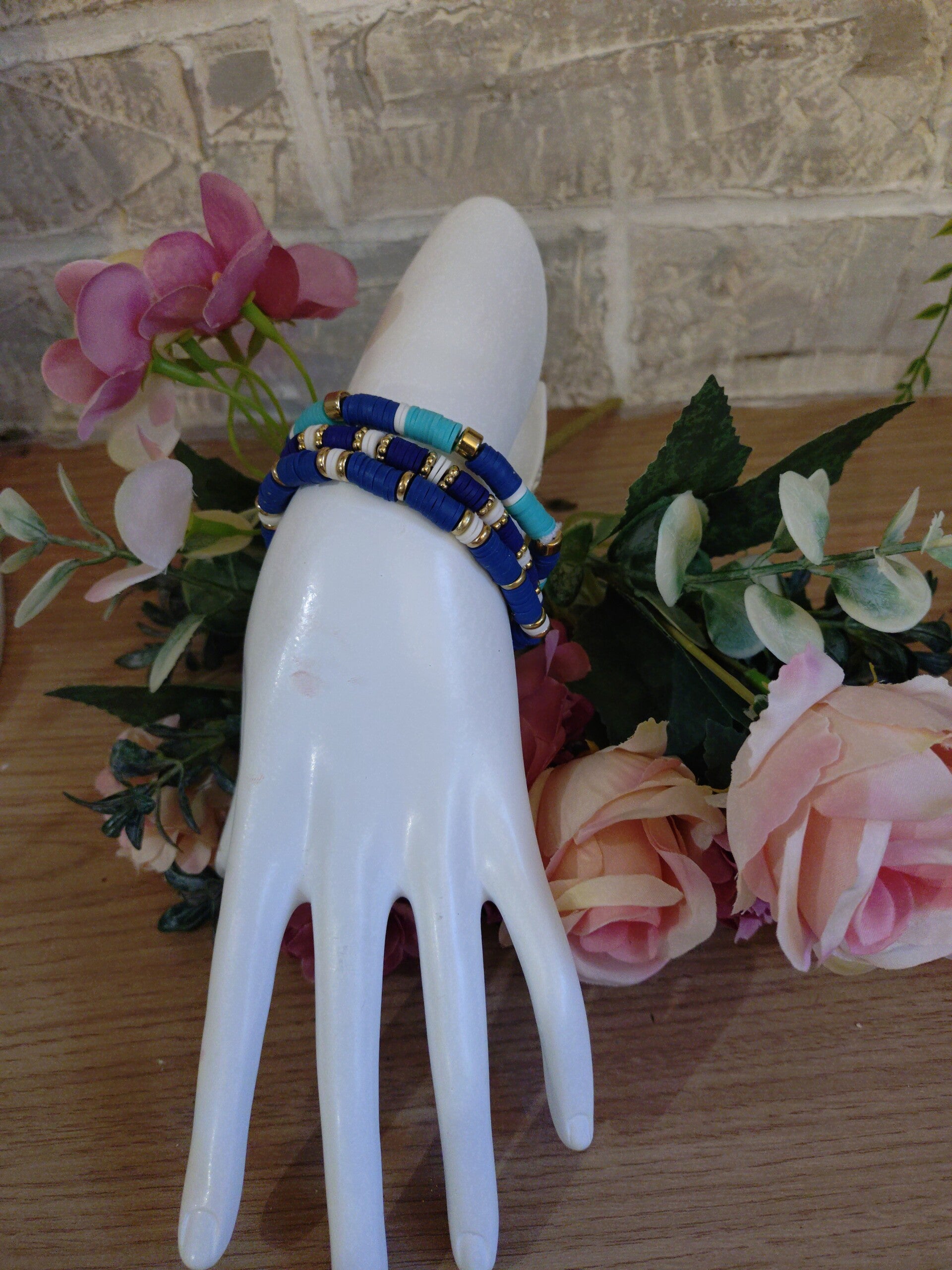Bracelet perle d'argile lot de 3