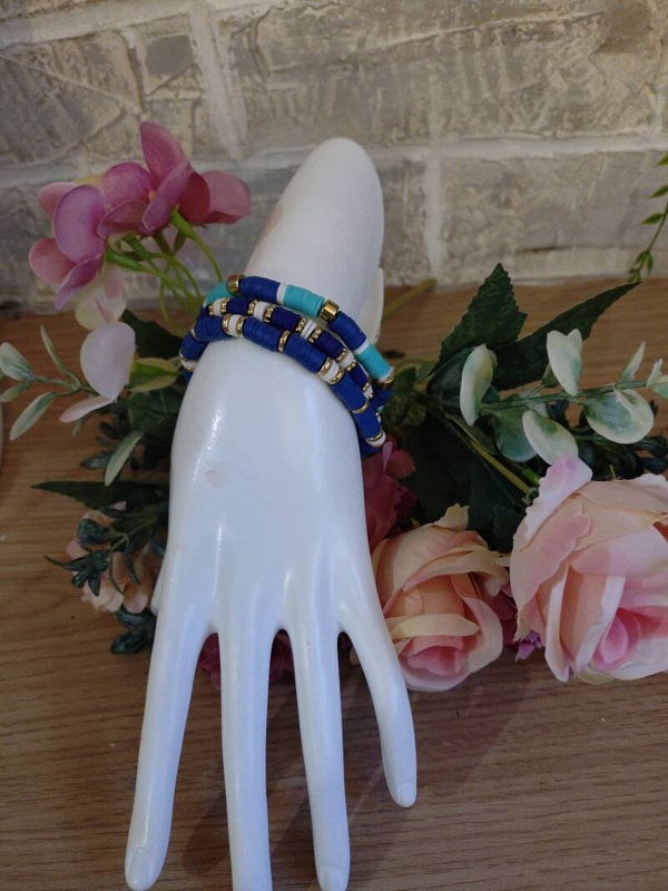 Bracelet perle d'argile lot de 3