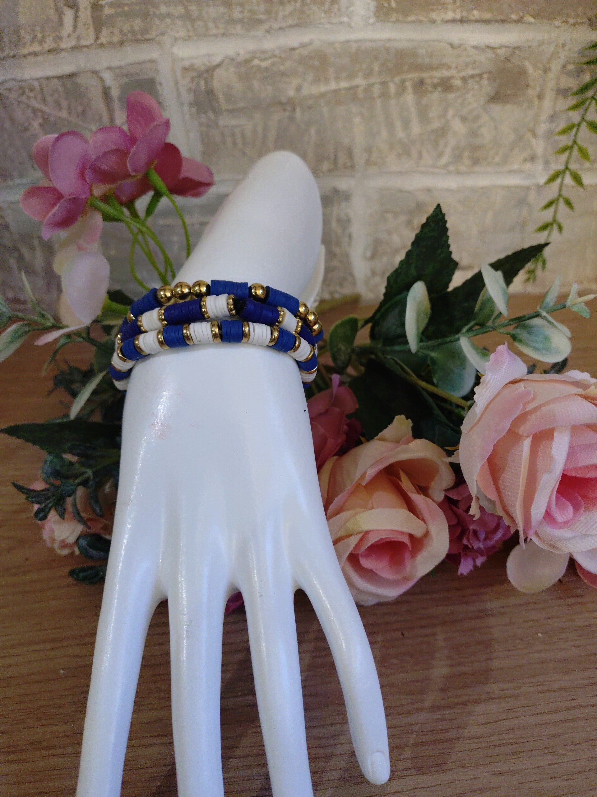 Bracelet perle d'argile lot de 3