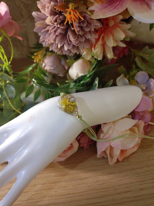 Bracelet vert jaune doré