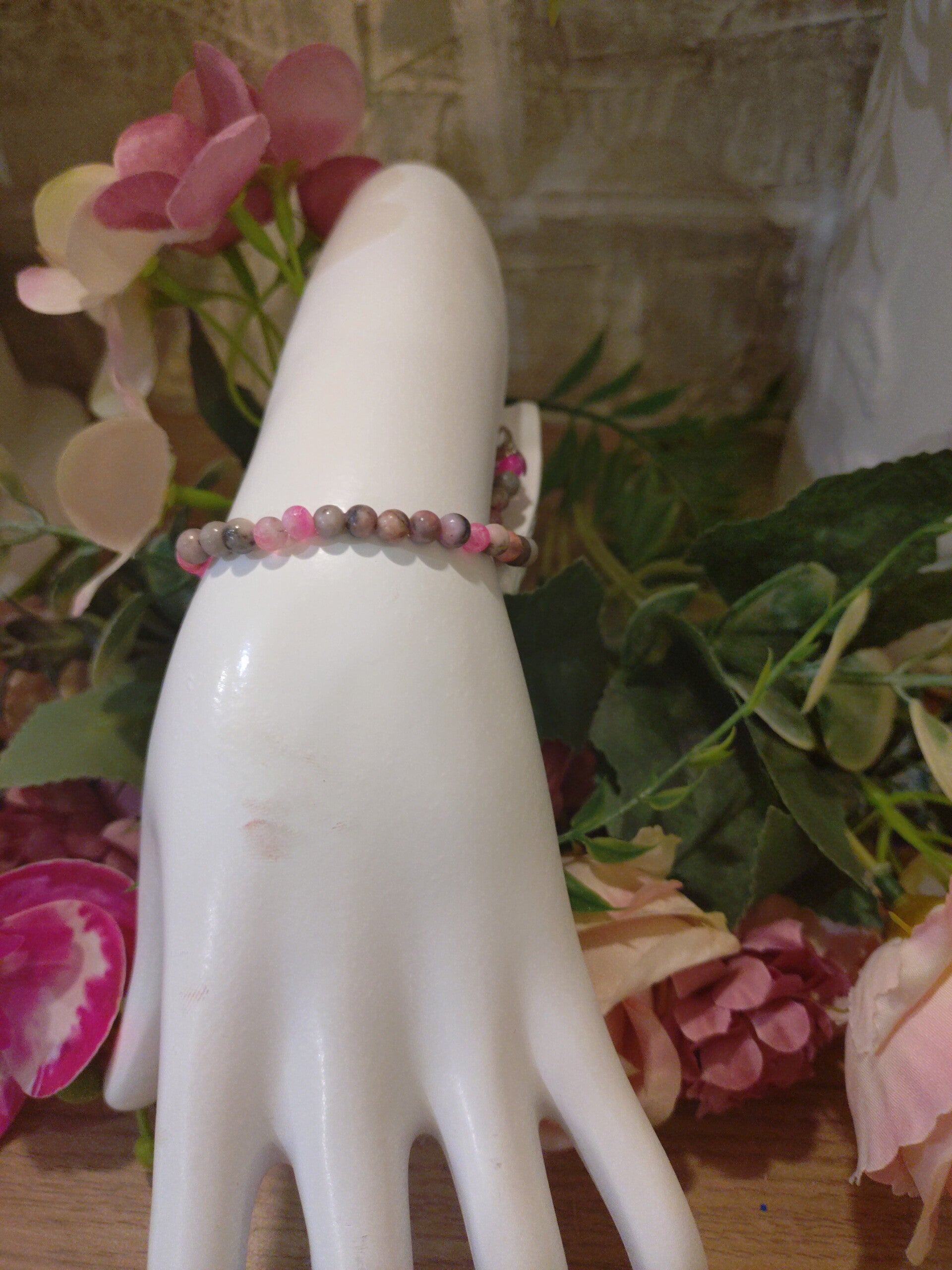 Bracelet perle rosé
