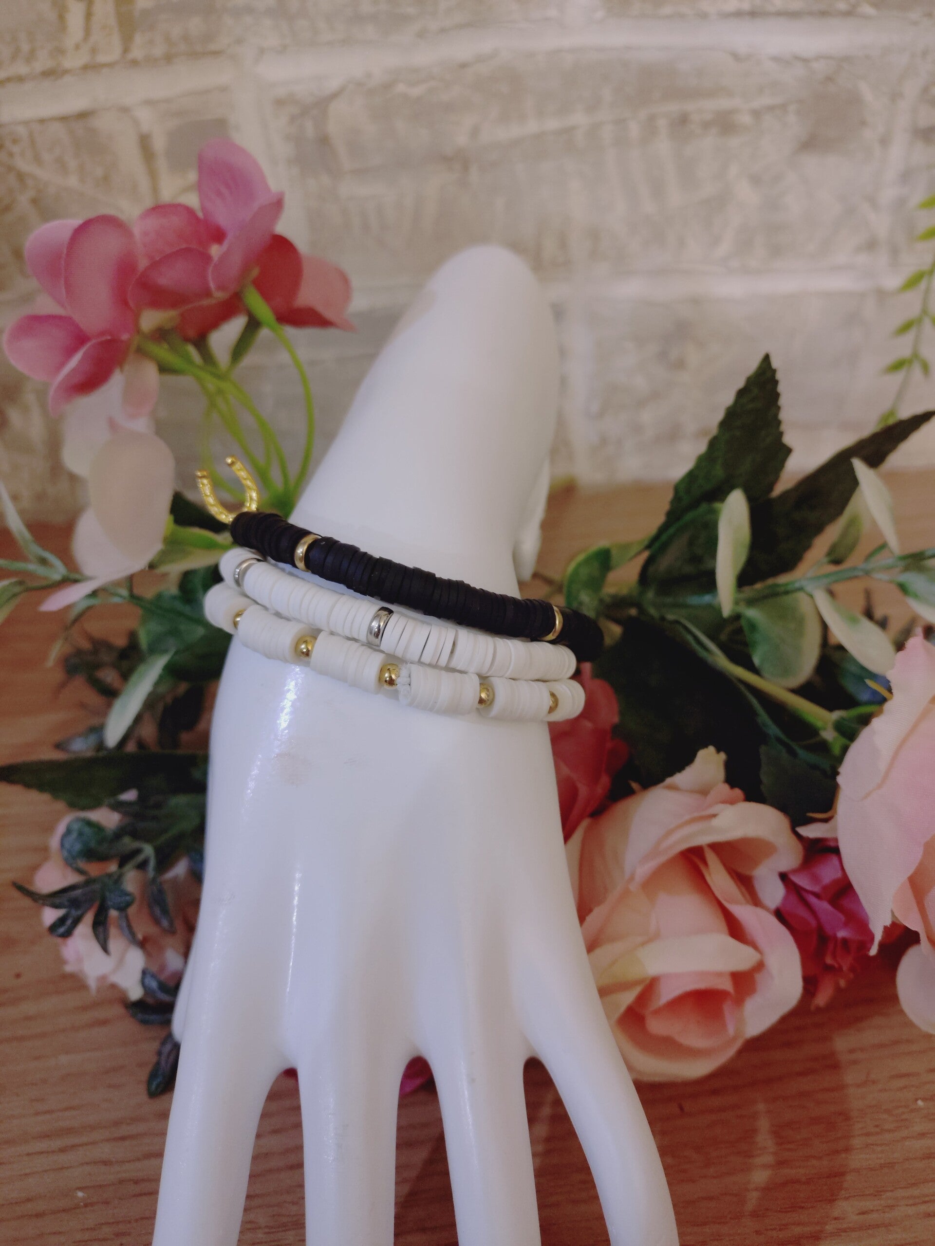 Bracelet perle d'argile lot de 3