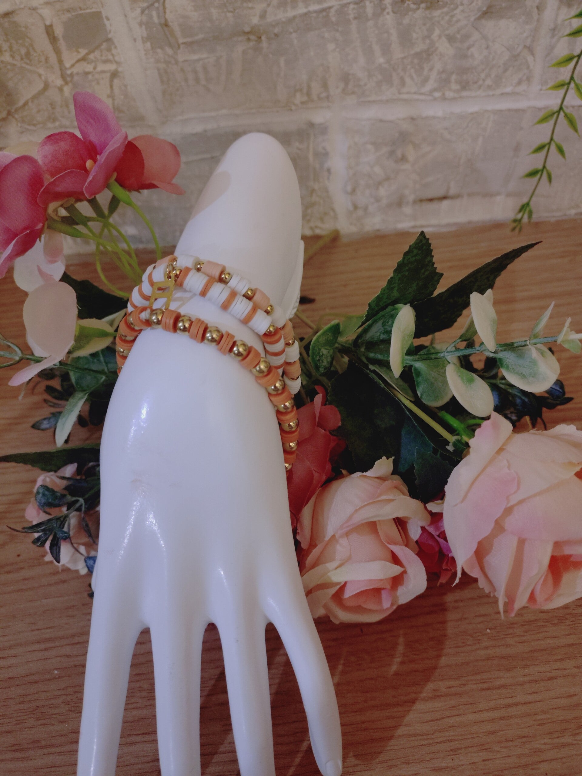 Bracelet perle d'argile lot de 3