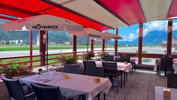 Gepflegt essen mit Pistensicht