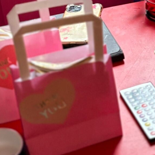 Donker roz Goodiebag