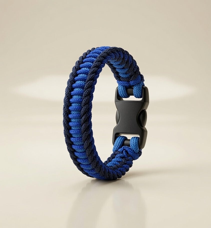Cobalt Viper- Handmade paracord Bracelet