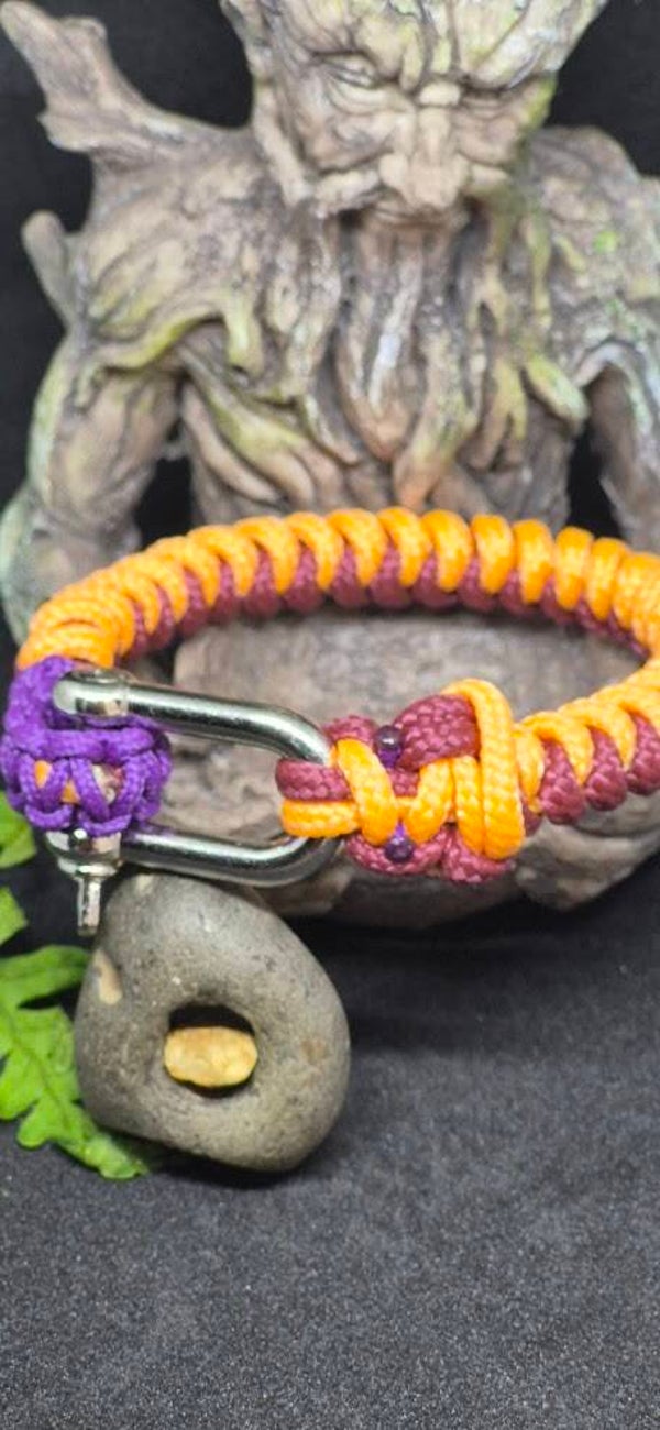 Coral Coil - Handmade Paracord Bracelet