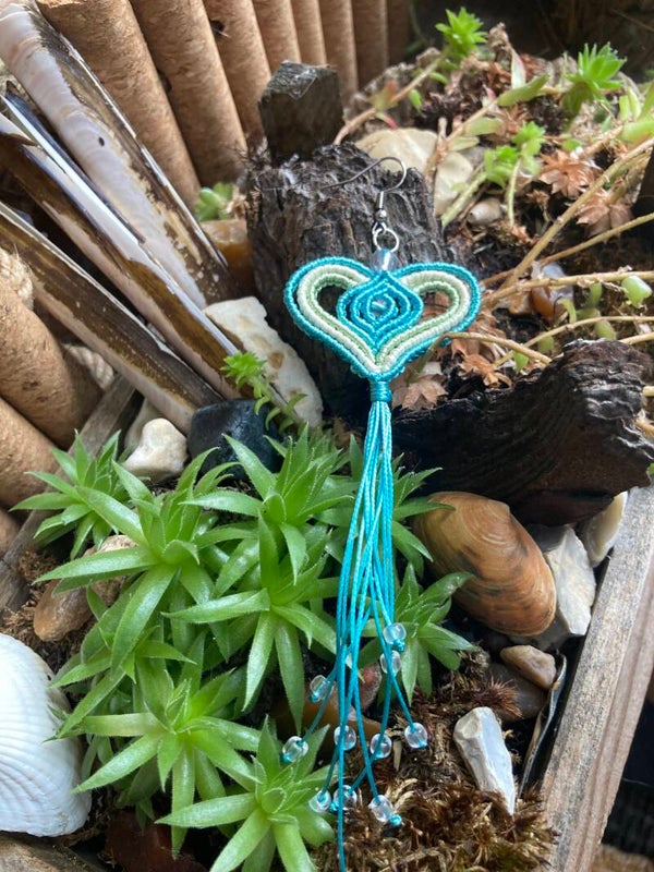 Earrings ''Blue Heart''