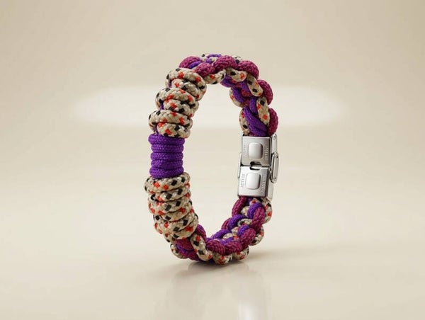 Wild Orchid - Handmade Paracord Bracelet