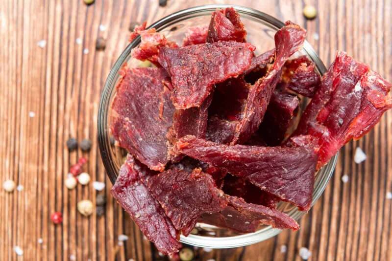 jerky in a bowl