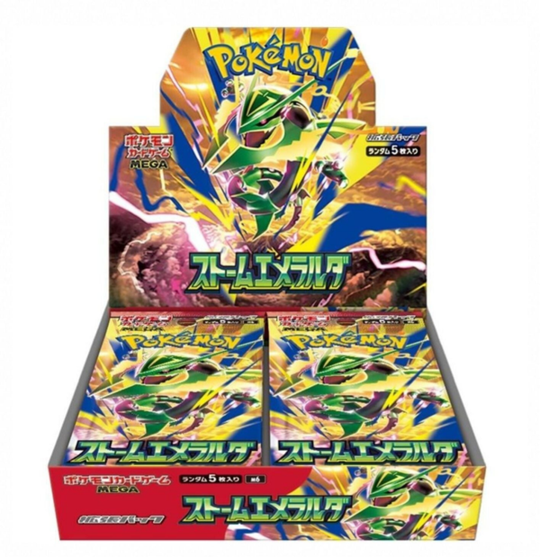 POKEMON TCG MEGA STORM EMERALDA M6 BOOSTER BOX - 30 PACKS - JAPANESE - FACTORY SEALED - Shadow TCG