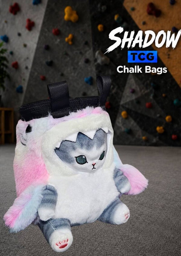Mofusand Grey Rainbow Shark Cat Inspired Chalk Bag