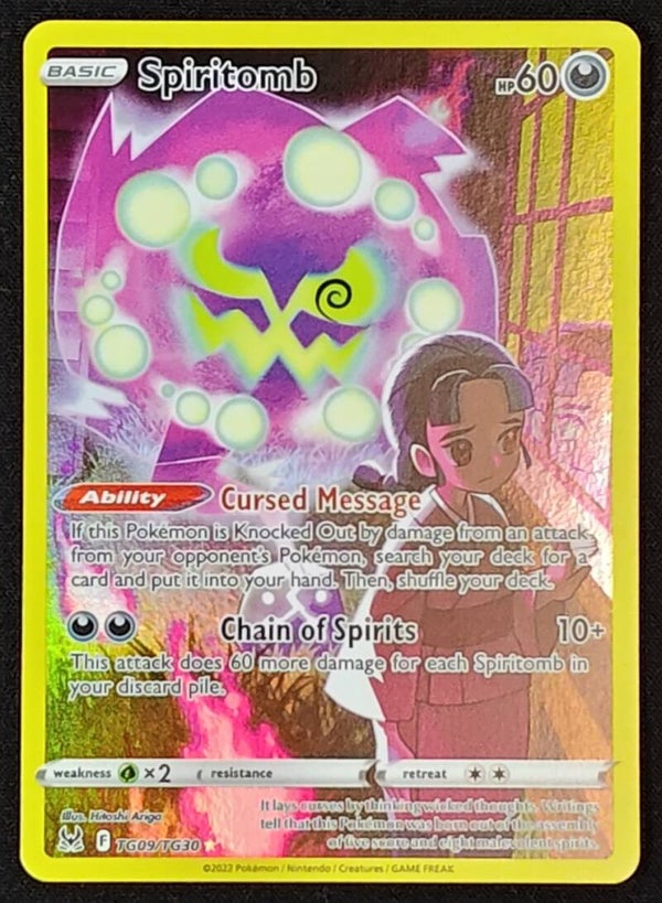 SPIRITOMB 2022 POKEMON SWORD & SHIELD LOST ORIGIN #TG09/TG30 - TRAINER GALLERY HOLO RARE - Shadow TCG
