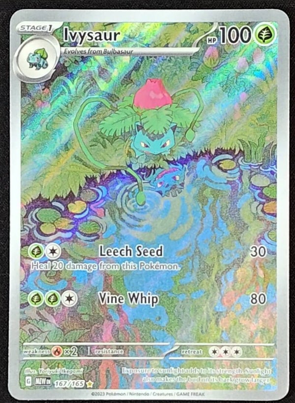 IVYSAUR 2023 POKEMON SCARLET & VIOLET 151 #167/165 - ILLUSTRATION RARE - Shadow TCG