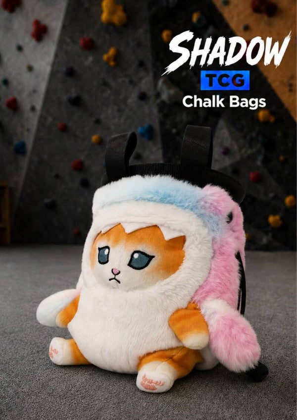Mofusand Ginger Rainbow Shark Cat Inspired Chalk Bag