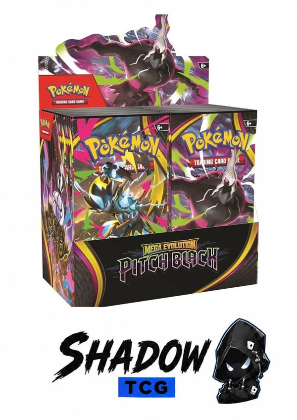 POKEMON TCG MEGA EVOLUTION PITCH BLACK BOOSTER BOX - 36 PACKS - ENGLISH - FACTORY SEALED - Shadow TCG
