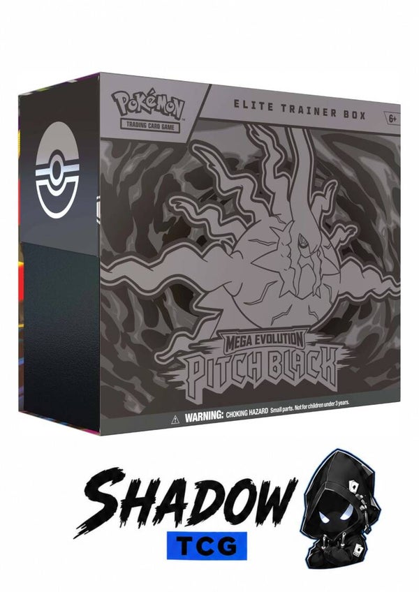 Pokémon Mega Evolution Pitch Black Elite Trainer Box - ME05: Pitch Black (PBL) - Shadow TCG