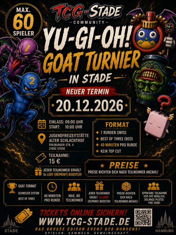 Yu-Gi-Oh! Großes GOAT Turnier – Stade | 20.12.2026