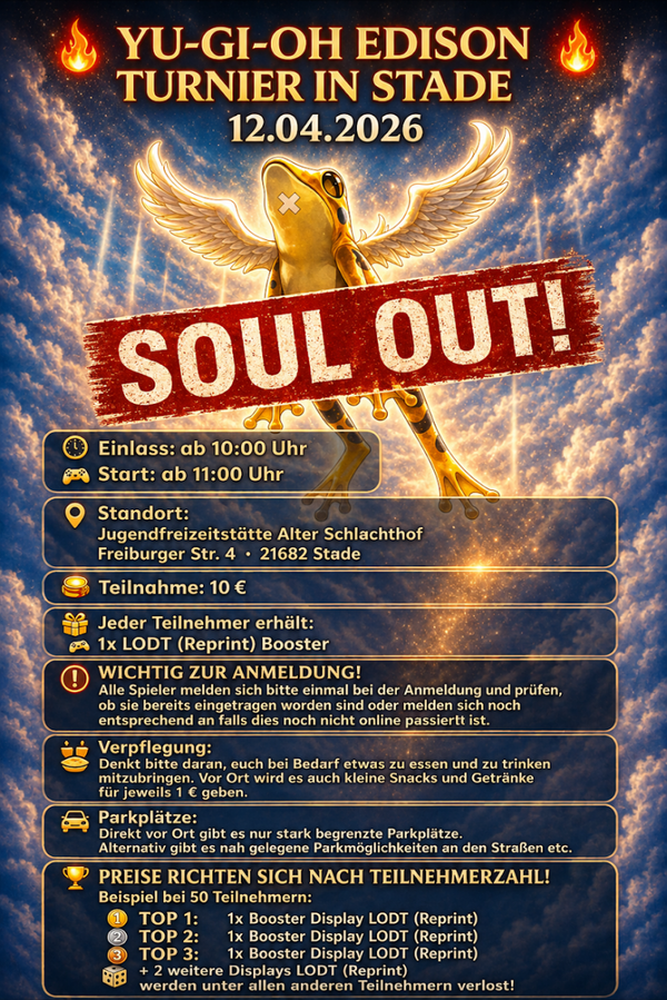 Yu-Gi-Oh! Edison Nord Championship Series – Stade – 12.04.2026