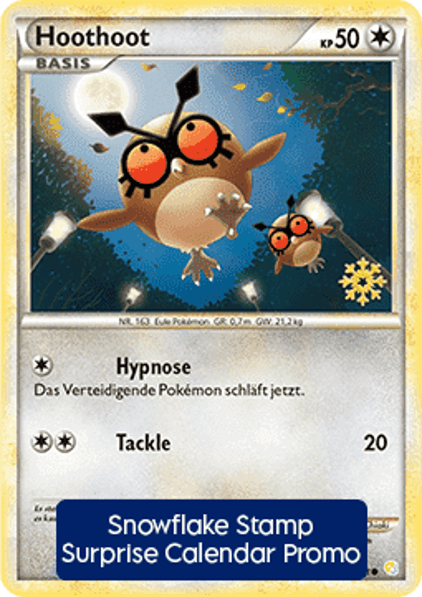 p77 Hoothoot (HS 66) Snowflake Stamp