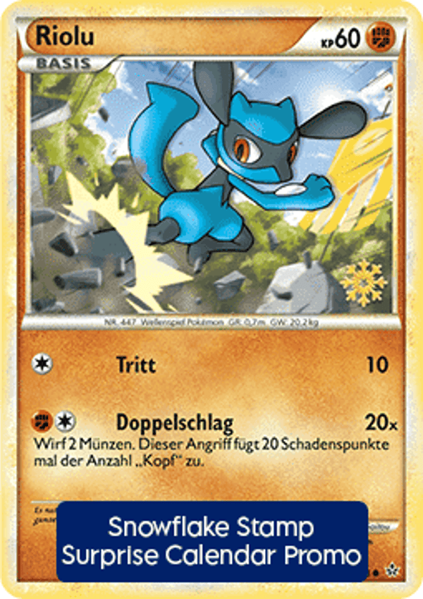 p81 Riolu (UL 60) Snowflake Stamp