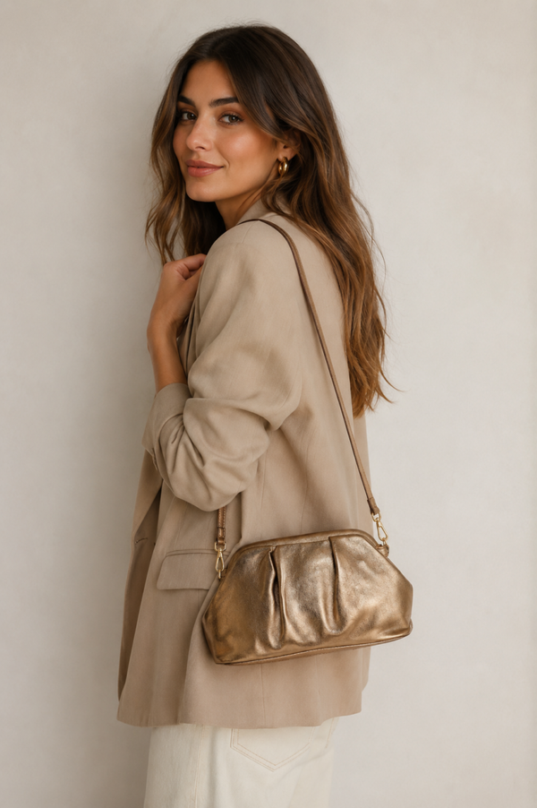 BOLSO PIEL METALIZADO