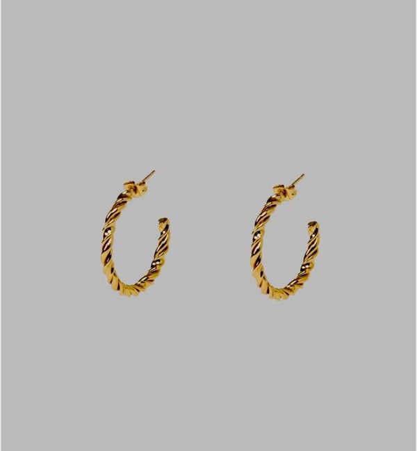 PENDIENTES AROS ENTRELAZADOS