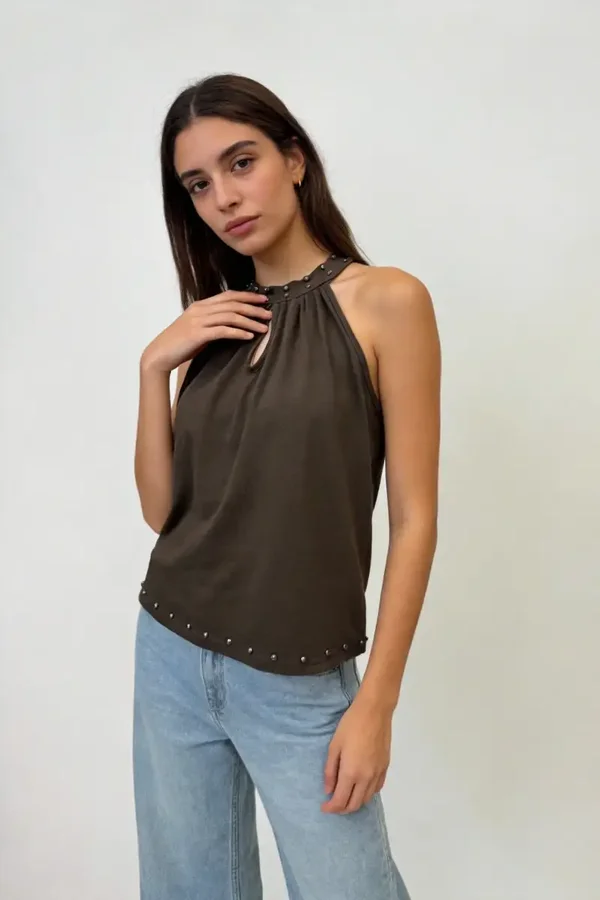 TOP HALTER TACHUELAS